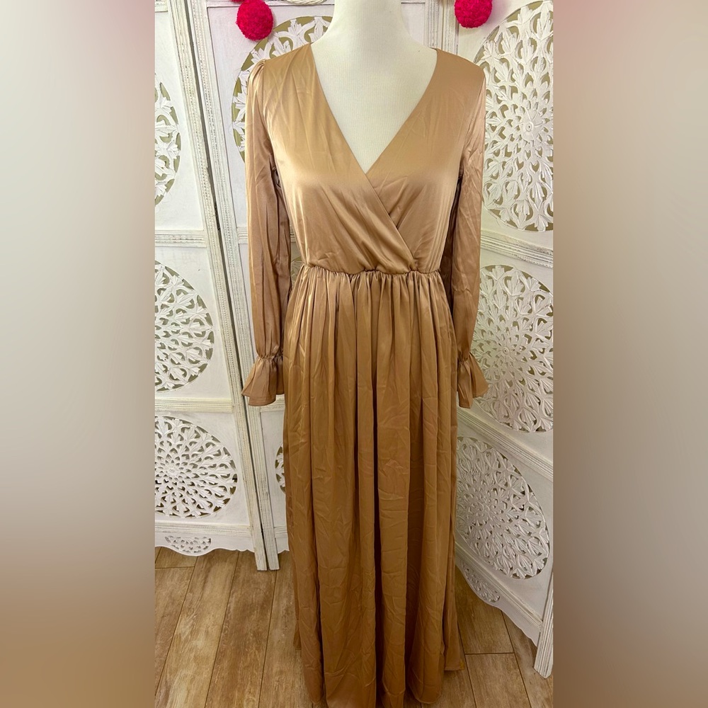 Baltic Born Champagne Satin Gown